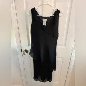 Ultra Dress Collection Elegant Black Asymmetrical Dress